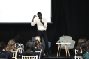 Jeffrey Boakye visit with Y9 and 10
